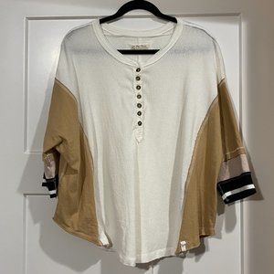 Just Tip It Free People Oversized Henley